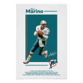 Dan Marino Miami Dolphins Poster (Voorkant)