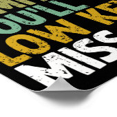 Dan mis je Low Key me Bruh Poster (Hoek)