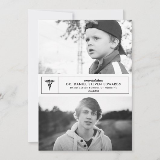 Dan & nu 2 Uitnodiging van het Afstuderen van de F (Voorkant)