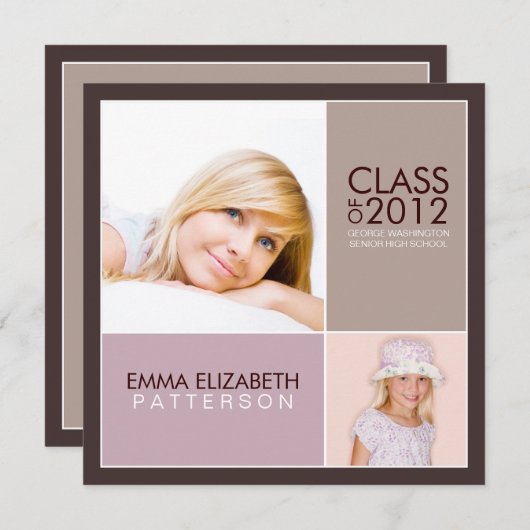 Dan nu de Moderne Uitnodiging van de Partij van de (Voorkant / Achterkant)