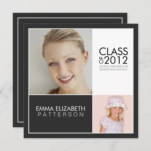 Dan nu de Moderne Uitnodiging van de Partij van de (Voorkant / Achterkant)