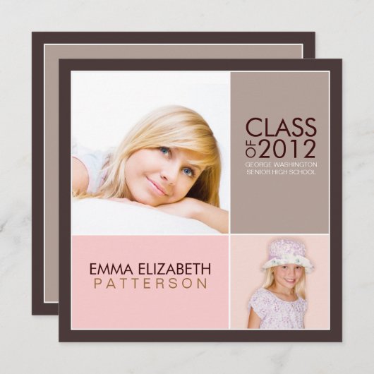 Dan nu de Moderne Uitnodiging van de Partij van de (Voorkant / Achterkant)