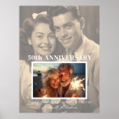 Dan & Nu jubileum mijlpaal | Koppel foto Poster (Voorkant)