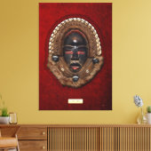 Dan Peoples Dean Gle Mask op rood fluweel Canvas Afdruk (Insitu (Woonkamer))