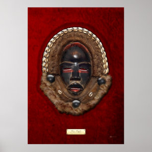 Dan Peoples Dean Gle Mask op rood fluweel Poster