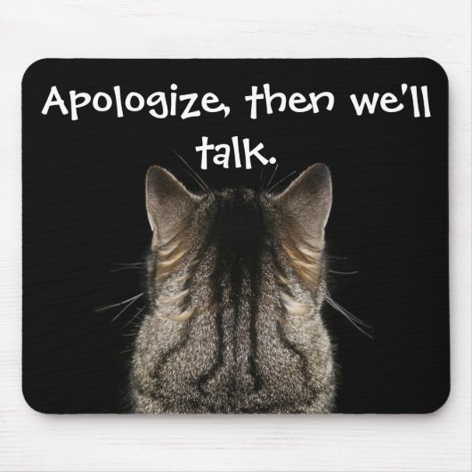 Dan praten we over Funny Cat. Muismat (Voorkant)