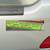 Dan Reynolds | Bumpersticker | Tekst om Jezus te o (Op auto)