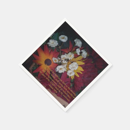 Dan zal uw licht doorbreken servet (Hoek)