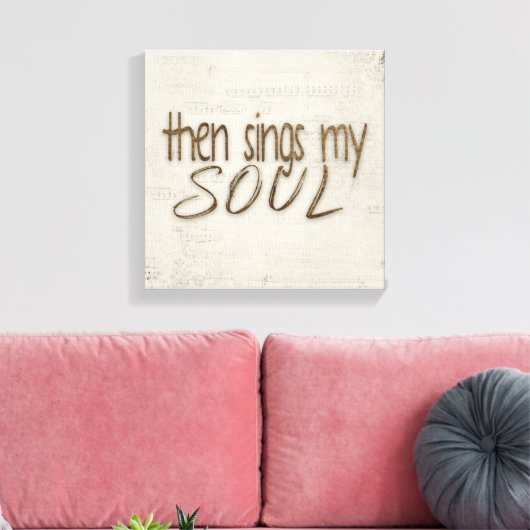 Dan zingt mijn brontekst op muziek canvas afdruk (Insitu (Woonkamer))