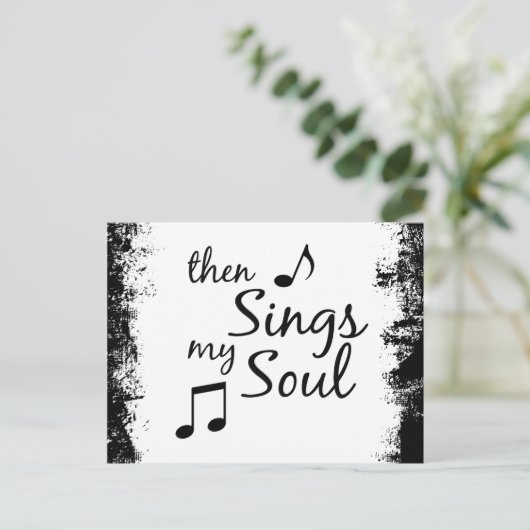 Dan zingt mijn sol briefkaart (Staand voorkant)