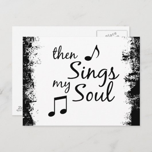 Dan zingt mijn sol briefkaart (Voorkant / Achterkant)