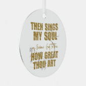 Dan zingt mijn sol metalen ornament (Voorkant Rechts)