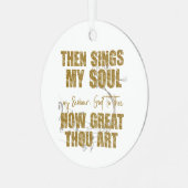 Dan zingt mijn sol metalen ornament (Voorkant links)