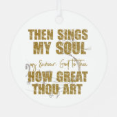 Dan zingt mijn sol metalen ornament (Achterkant)