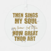 Dan zingt mijn sol metalen ornament (Voorkant)