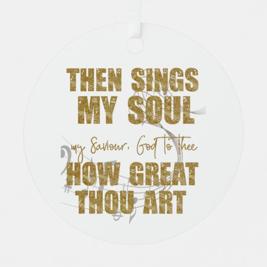 Dan zingt mijn sol metalen ornament (Voorkant)
