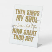 Dan zingt mijn sol reclamebord met voetstuk (Voorkant)