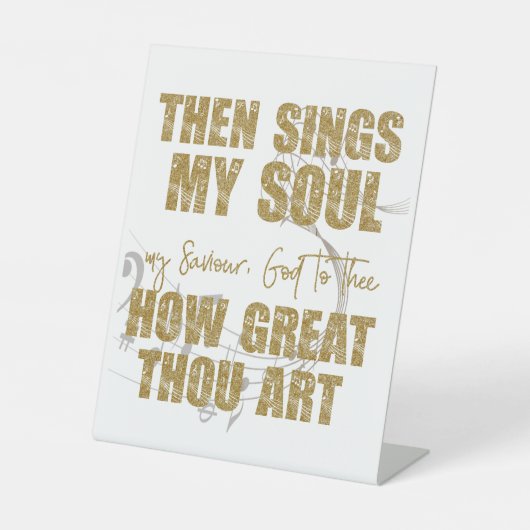 Dan zingt mijn sol reclamebord met voetstuk (Voorkant)