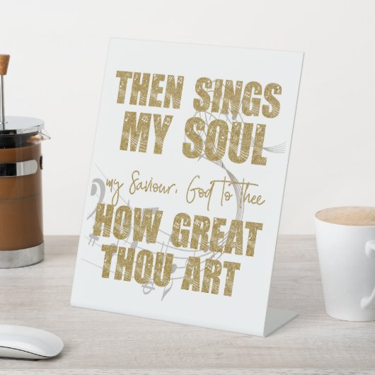 Dan zingt mijn sol reclamebord met voetstuk (Insitu)