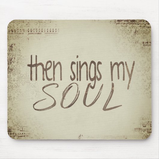 "Dan zingt mijn ziel" muziek Muismat (Voorkant)