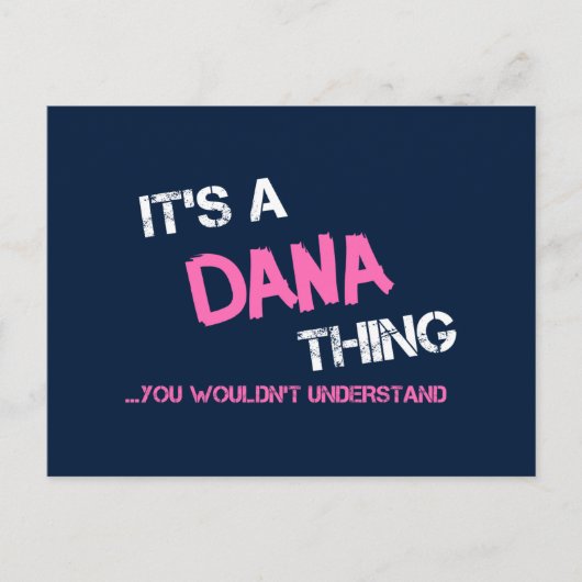 Dana ding dat je niet zou begrijpen briefkaart (Voorkant)