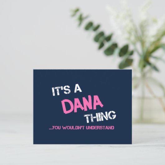 Dana ding dat je niet zou begrijpen briefkaart (Staand voorkant)