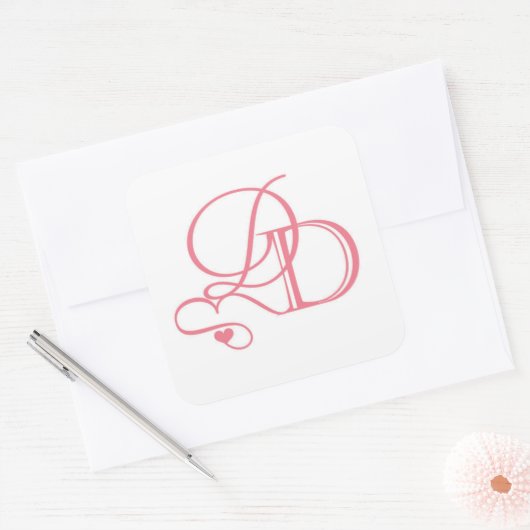 Dana en David's welkomsttas stickers (Envelop)