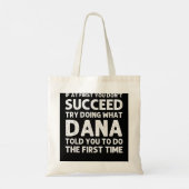 DANA Gift Name Personalized Birthday Funny Christm Tote Bag (Achterkant)