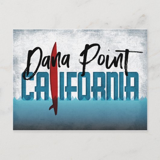 Dana Point Briefkaart California Surfboard (Voorkant)