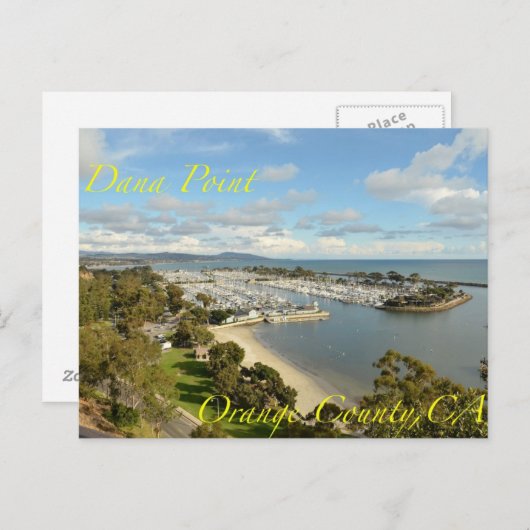 Dana Point California Briefkaart (Voorkant / Achterkant)