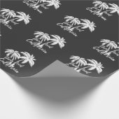 Dana Point California Palm Trees Beach Cadeaupapier (Hoek)