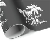 Dana Point California Palm Trees Beach Cadeaupapier (Rol Hoek)