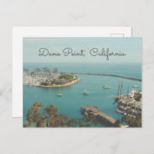 Dana Point California Retro Style Briefkaart (Voorkant / Achterkant)