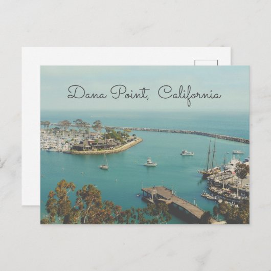 Dana Point California Retro Style Briefkaart (Voorkant / Achterkant)