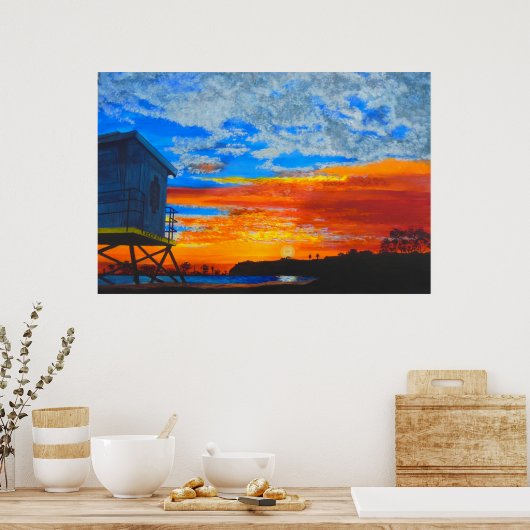 Dana point dawn poster (Keuken)