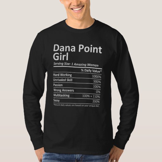 Dana Point Girl Ca California Funny City Home Root T-shirt (Voorkant)