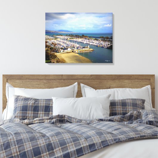 Dana Point Harbor Canvas Afdruk (Insitu (Slaapkamer))