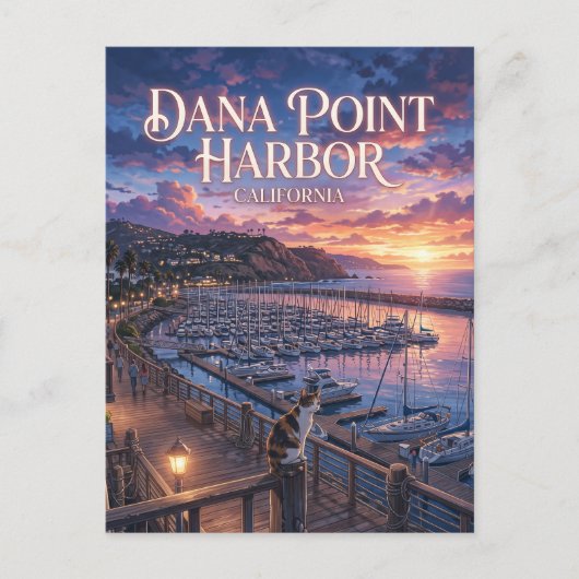 Dana Point Harbor VS Briefkaart (Voorkant)
