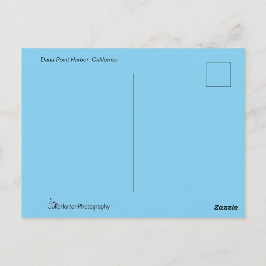 Dana Point Harbour California Briefkaart (Achterkant)