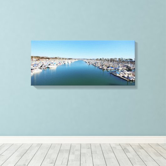 Dana Point Harbour: Dana Point, Californië Canvas Afdruk (Insitu (Houten vloer))