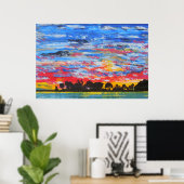 "Dana point harbour" Poster (Thuiskantoor)