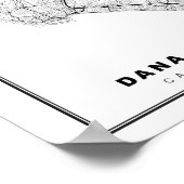 Dana Point Kaart Poster (Hoek)
