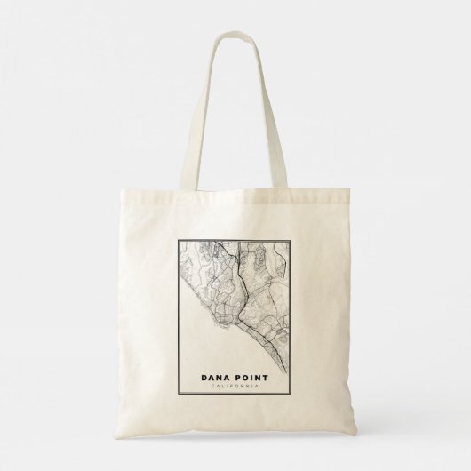 Dana Point Map Tote Bag (Achterkant)