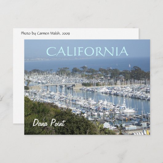 Dana Point marina briefkaart (Voorkant / Achterkant)