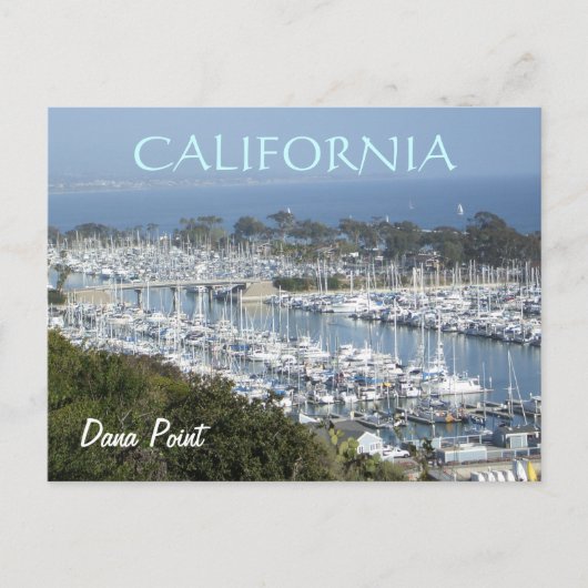 Dana Point marina briefkaart (Voorkant)