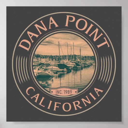 DANA POINT ORANJE CALIFORNIA - DANA POINT HARBOR POSTER (Voorkant)