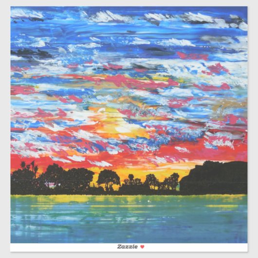 DANA PUNT HARBOR kleurrijk Sticker (Vel)