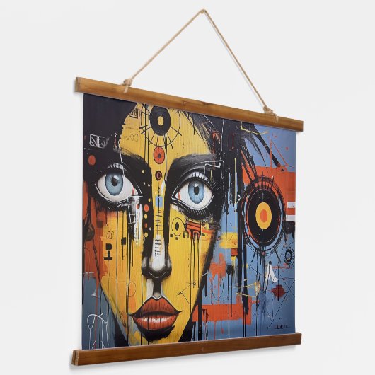 Dana’s Delema Abstract Hangend Wandkleed (Gebogen)