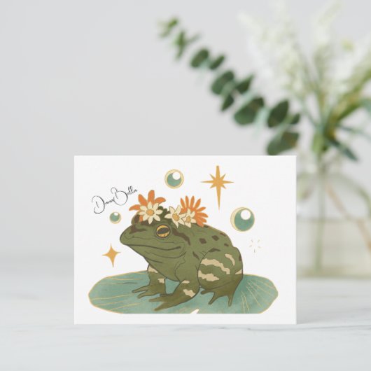 DanaBella de kikker Briefkaart (Staand voorkant)