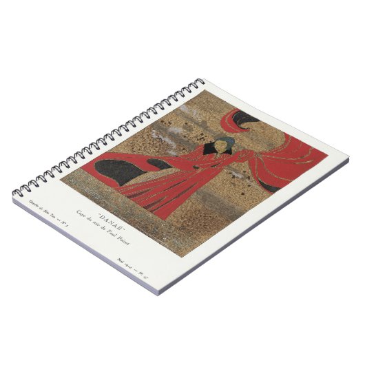 "Danaé": Cape du soir van Paul Poiret mode Notitieboek (Linkerzijde)